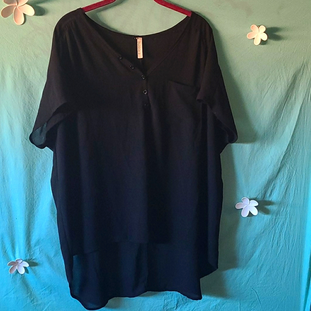 Black See through top